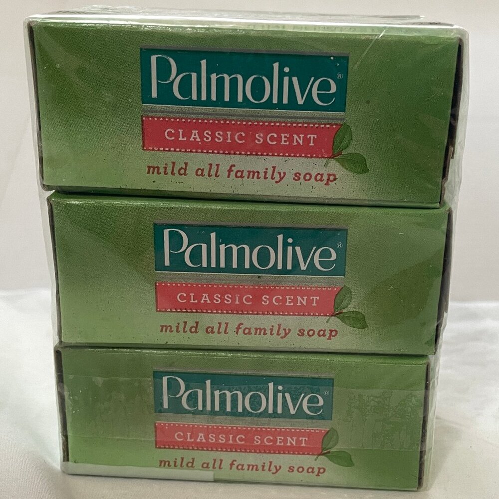 NOS Palmolive Classic Scent All Family Soap 3.2 oz Bars- 3 Bar Pack NEW SEALED
